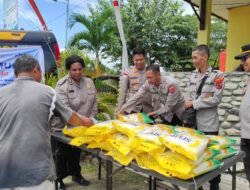 Polresta Jayapura Kota Gelar Gerakan Pangan Murah, Bantu Warga Beli Beras Terjangkau