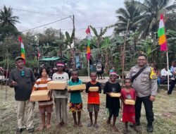 Bangun Semangat Nasionalisme, Bhabinkamtibmas Merauke Gelar Lomba Tradisional Bersama Masyarakat Kamundu
