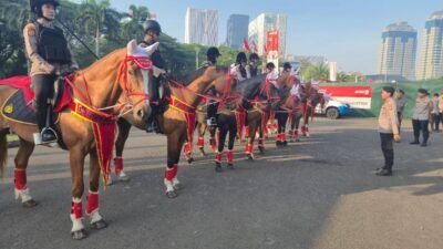 Polri Kerahkan Pasukan Berkuda Turangga untuk Amankan HUT RI ke-80