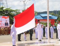Kapolres Supiori Bersama PJU Hadiri Upacara Peringatan HUT Kemerdekaan RI Ke 80