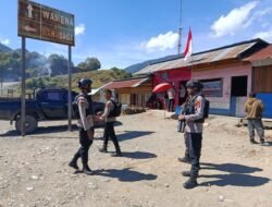 Patroli Rutin Polres Tolikara Wujudkan Kamtibmas yang Kondusif