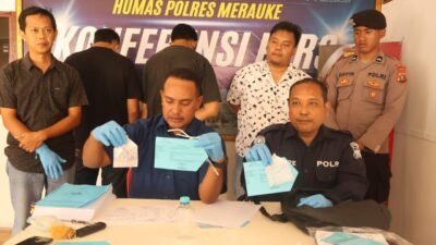 Ungkap Kasus Narkotika, Satresnarkoba Polres Merauke Amankan 2 Tersangka dan Barang Bukti