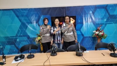 Patroli Udara Bersama RRI Pro 1 Jayapura, Ditlantas Polda Papua Pantau Situasi Lalu Lintas Pagi Hari