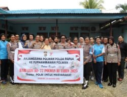 Peringati HUT Polwan ke-77, Polwan Polda Papua Anjangsana ke Purnawirawan