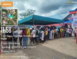 Polres Boven Digoel Gelar Operasi Gerakan Pangan Murah Ke-3, Salurkan 6 Ton Beras untuk 1.200 Keluarga