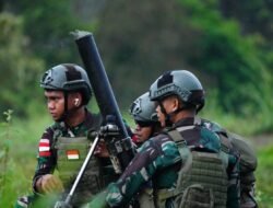 TNI Laksanakan Latihan Tembak Mortir 60 LR BB Jelang LFX Super Garuda Shield 2025