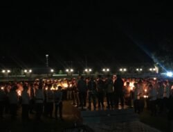 Polres Keerom Gelar Aksi 500 Lilin sebagai Simbol Duka dan Solidaritas Kemanusiaan