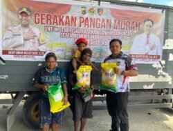 Polres Jayapura Peduli, Pangan Murah Diserbu Warga