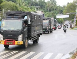 Polda Papua Barat Laksanakan Patroli Gabungan Skala Besar Pasca Aksi Unras Anarkis