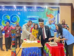 Sinergi Polri dan RRI, Polda Papua Hadiri Penyulutan Obor Tri Prasetya HUT Ke-80