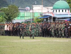 TNI–Polri Gelar Apel Pasukan Pengamanan VVIP Kunjungan Kerja Wakil Presiden RI di Papua