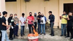 Ditresnarkoba Polda Papua Barat Gelar Pemusnahan Barang Bukti Tindak Pidana Narkotika