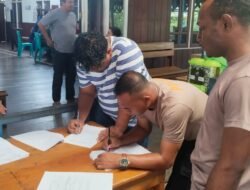 Polres Asmat Hadiri Donor Darah Dalam Rangka HUT Persekutuan Pemuda GPI