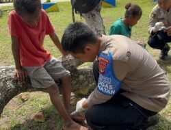 Operasi Rasaka Cartenz 2025, Subsatgas Keladi Sagu Gelar Bakti Kesehatan di Skouw Yambe