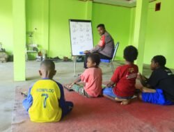 Belajar Sambil Bermain, Subsatgas Si-Ipar Ajarkan Anak-anak Yalimo Berhitung dengan Ceria