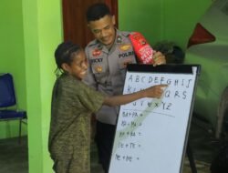 Sentuhan Edukasi Subsatgas Si-Ipar, Anak-anak di Distrik Elelim Belajar Menghitung dengan Ceria