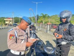 Subbid Provos Bidpropam Polda Papua Gelar Operasi Gaktibplin Kendaraan Personel di Mako Polda Papua Koya Koso