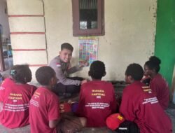 Kelas Ceria Satgas Siipar Polres Yahukimo, Anak-Anak Belajar dengan Semangat