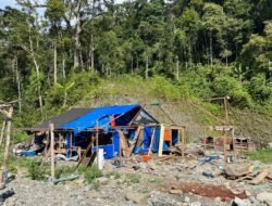 Polda Papua Barat Lakukan Penyisiran Tambang Emas Ilegal di Distrik wesirawi, Manokwari