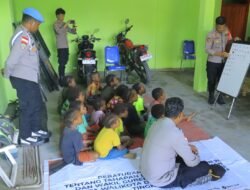 Anak-anak Yalimo Antusias Belajar Menghitung Cepat Bersama Subsatgas Si-Ipar Operasi Rasaka Cartenz