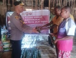 Silaturahmi Wakapolres Asmat Bersama Masyarakat Kampung Waw Cesaw