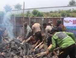 Kedekatan Dengan Masyarakat, Polres Puncak Jaya Gelar Acara Bakar Batu dalam Rangka Harkamtibmas