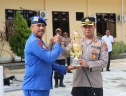 Gemilang di Hari Sumpah Pemuda, Tim Voli Polres Sarmi Raih Juara Umum