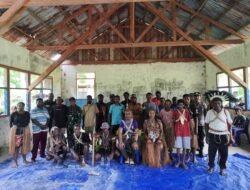 Kapospol Ilwayab Tatap Muka Bersama Masyarakat Kampung Wanam, Sampaikan Pesan-Pesan Kamtibmas