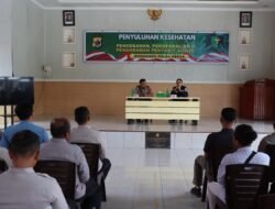 Personil Polres Sarmi Ikuti Penyuluhan Kesehatan Pencegahan dan Pengendalian Penyakit Sifilis dari Biddokkes Polda Papua