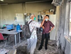Bidlabfor Polda Papua Periksa TKP Kebakaran di RSUD Ramela Muara Tami
