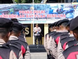 Polri Gelar Apel Pergeseran Pasukan, Tegaskan Komitmen Percepatan Bantuan Bencana