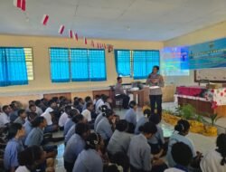 Sat Lantas Polres Keerom Gelar Sosialisasi Keselamatan Berlalu Lintas di SMP YPPK Taruna Tegasa