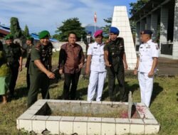 Ziarah Rombongan, Dandim 1310/Bitung, Tegaskan Ikrar Bakti Di Hari Juang TNI AD Ke-80
