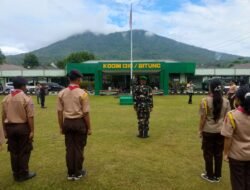 Perkuat Kebangsaan Generasi Muda, Kodim 1310/Bitung Gelar Persami KKRI