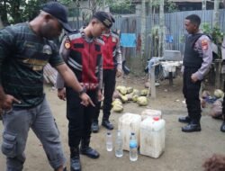 Polres Sarmi Polda Papua Kembali Gelar Razia Miras Jelang Natal dan Tahun Baru