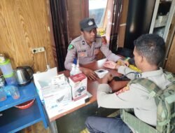 Jaga Personel Tetap Fit Selama Operasi Lilin Cartenz, Sidokkes Polres Tolikara Rutin Berikan Pelayanan Kesehatan