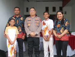 Wakapolda Papua Kunjungi Anggota yang Merayakan Natal, Wujud Kepedulian dan Kehangatan Pimpinan