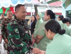 Melihat Langsung Kondisi Prajurit, Dandim 1310/Bitung Sampaikan Arahan dan Harapan kepada Prajurit dan Persit Koramil 01/Bitung