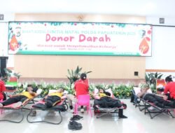 Panitia Natal Polda Papua Gelar Donor Darah untuk Sesama