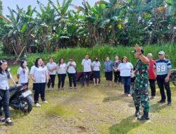 Sukseskan Program KDKMP, Danramil 1310-04/Dimembe Turun Lokasi Cek Pengukuran Lahan