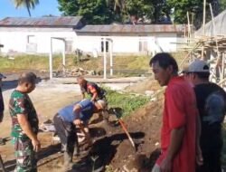 Wujud Kemanunggalan TNI-Rakyat, Koramil 1310-05/Kauditan, Laksanakan Karya Bakti di Lokasi KDKMP