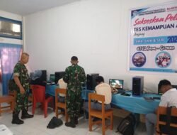 Ciptakan Calon Komcad Yang Berkualitas, Kodim 1310/Bitung Kawal Pemeriksaan Psikologi Online Seleksi KKRI TA. 2026