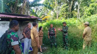 Pastikan Survey Lahan Berjalan Aman, Danramil 05 Kauditan Kawal Pengukuran Lokasi KDKMP