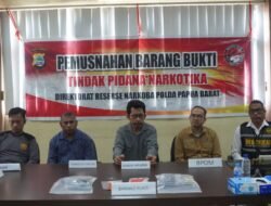Polda Papua Barat Musnahkan 30,67 gram Narkotika jenis Sabu