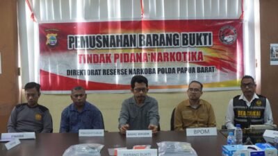 Polda Papua Barat Musnahkan 30,67 gram Narkotika jenis Sabu