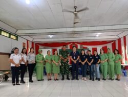 Wujud Kepedulian Terhadap Sesama, Kodim 1310/Bitung dan Koramil Jajaran Gelar Donor Darah Peringati HUT Persit Ke-80