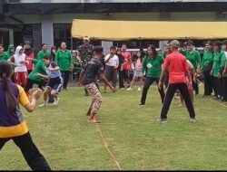 Tumbuhkan Semangat Kebersamaan, Persit KCK Cab. LXII Kodim 1310/Bitung, Olahraga Bersama dan Lomba Permainan Tradisional Peringati HUT Ke-80 Persit
