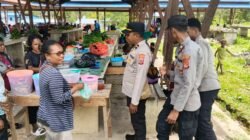 Jaga Kamtibmas, Polres Mamberamo Tengah Patroli Pasar Sentral Kobakma