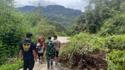 Akses Jalan Terputus Akibat Longsor, TNI-Polri Gerak Cepat Lakukan Penanganan di Wamena–Kelila