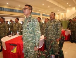 Dandim 1310 Bitung memaparkan Program Indonesia Asri dan Kesiapan MA Yon TP Makawidey Pada Rapim Tingkat Kodam XIII/Merdeka